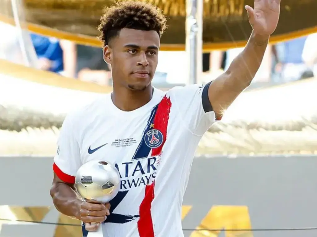 Desire Doue was named the best young player at the Fifa Club World Cup