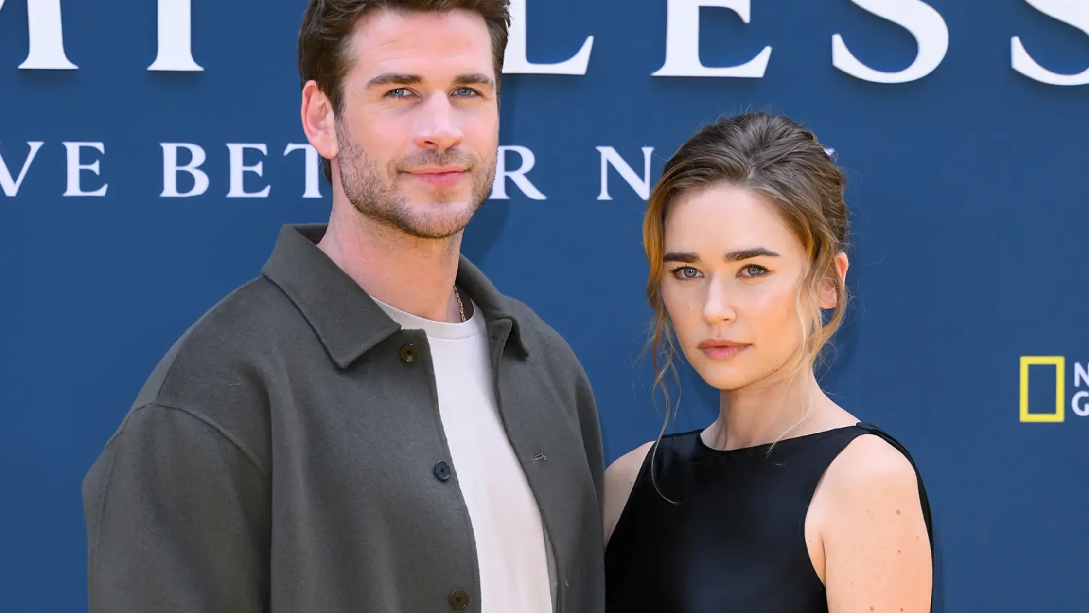Liam Hemsworth and Gabriella Brooks in July 2025.