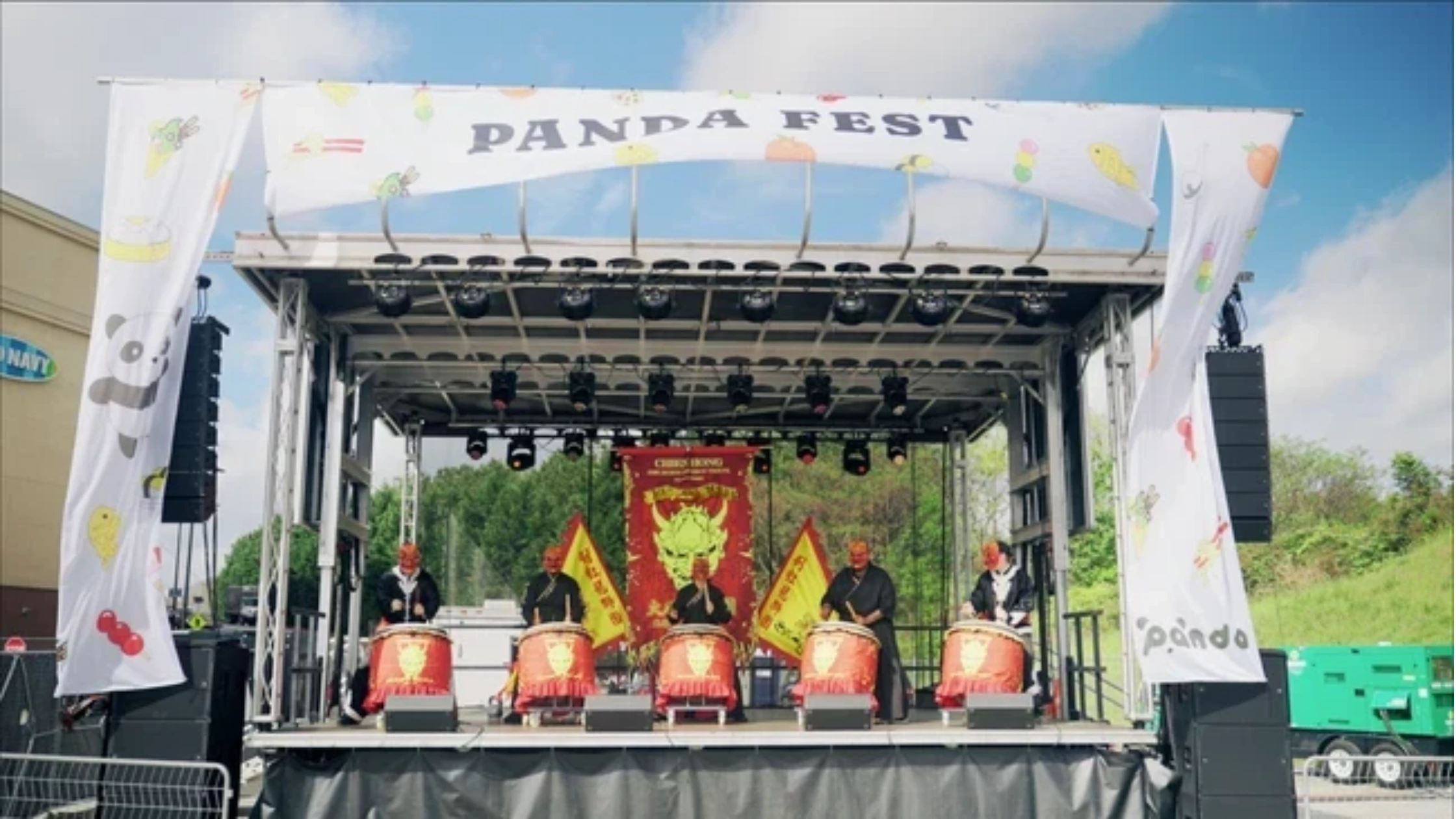 Performances take place on the main stage at Panda Fest.
