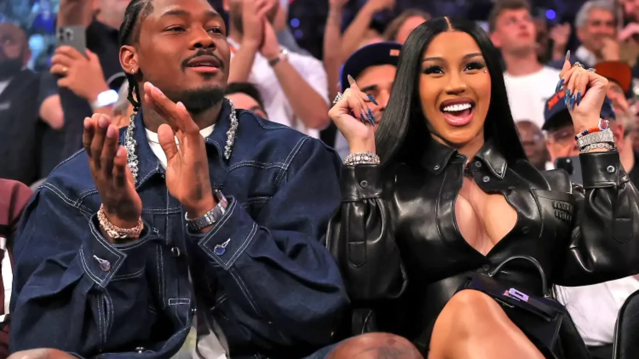 Stefon Diggs and Cardi B in 2025.