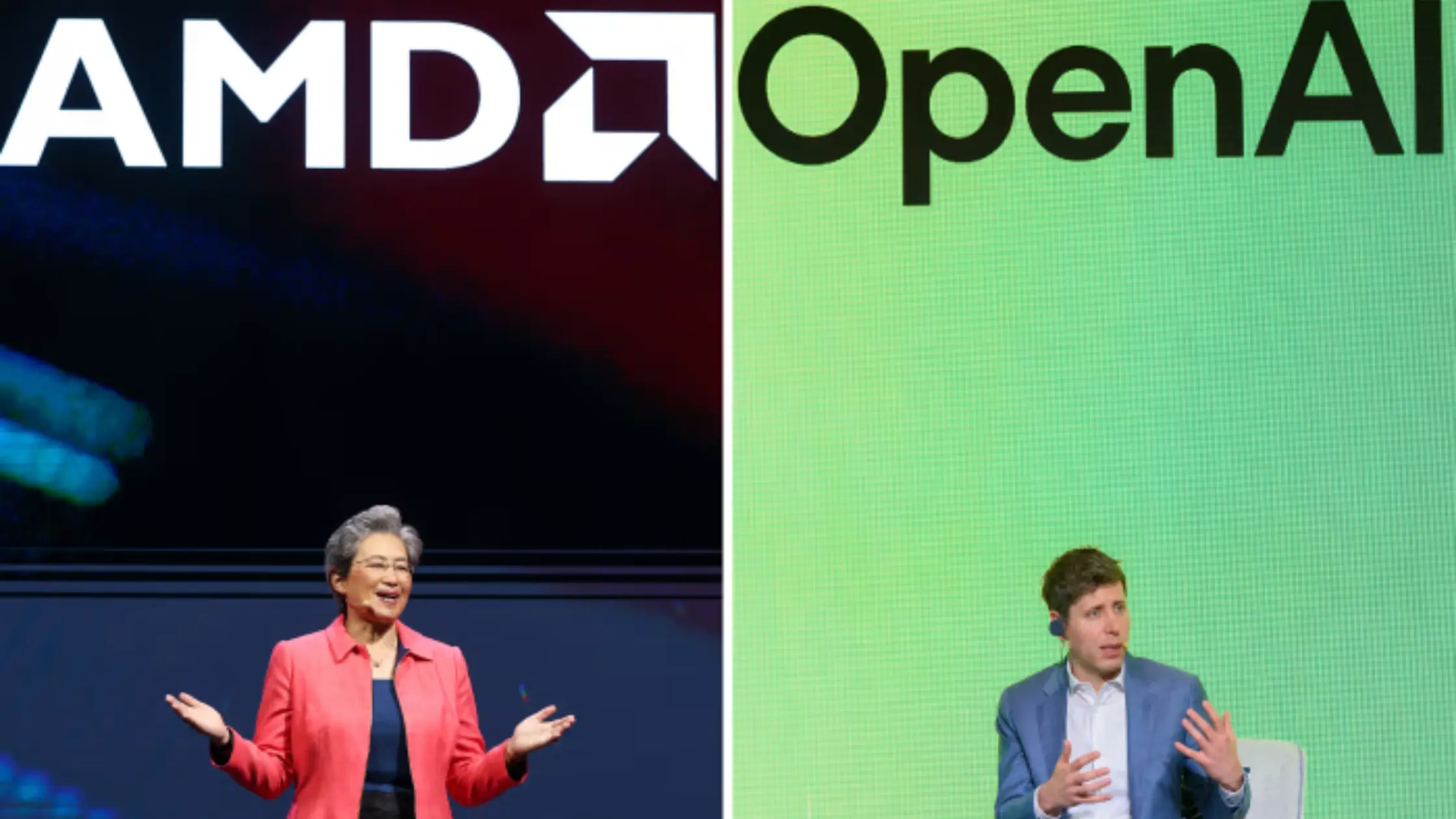 AMD Chief Lisa Su, Open AI CEO Sam Altman